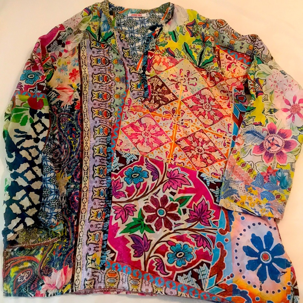 Johnny Was long sleeve blouse